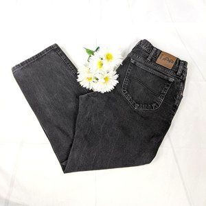 Lee Men's Regular Fit Straight Leg Black Jeans